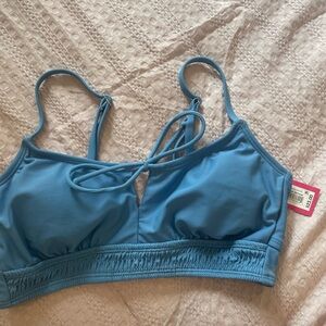 Blue women’s swim Top NWT ‼️MISSING BACK HOOKS ‼️ medium